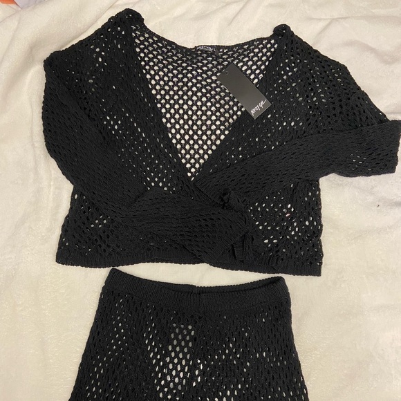 Nasty Gal - crochet black coverup - Picture 2 of 6